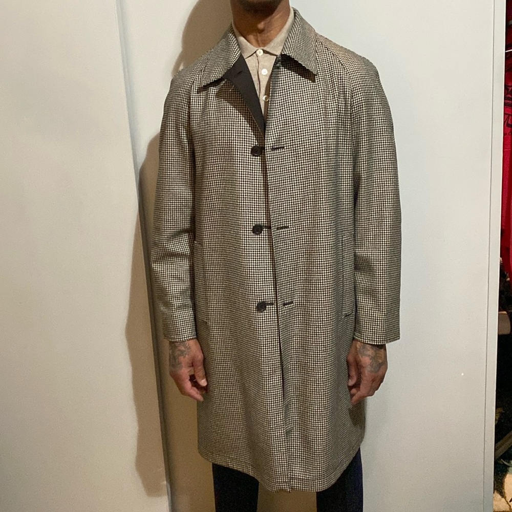Mens Brioni Wool Storm System Coat